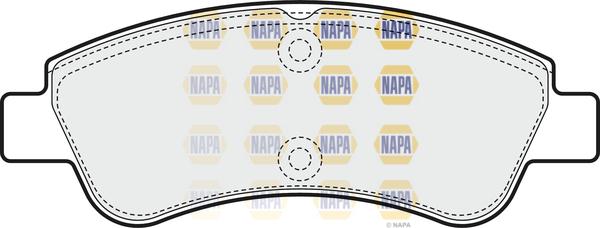 NAPA NBP1710 - Kit de plaquettes de frein, frein à disque cwaw.fr