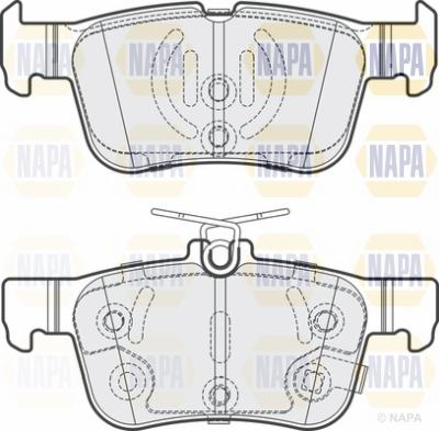 NAPA NBP1524 - Kit de plaquettes de frein, frein à disque cwaw.fr