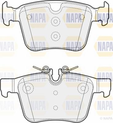 NAPA NBP1520 - Kit de plaquettes de frein, frein à disque cwaw.fr