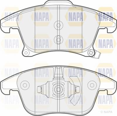 NAPA NBP1523 - Kit de plaquettes de frein, frein à disque cwaw.fr