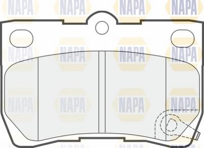 NAPA NBP1579 - Kit de plaquettes de frein, frein à disque cwaw.fr