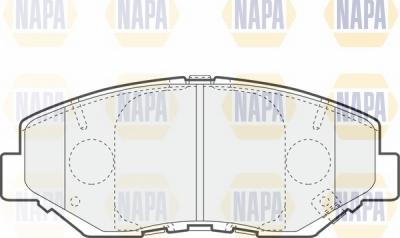 NAPA NBP1578 - Kit de plaquettes de frein, frein à disque cwaw.fr