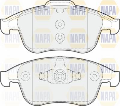 NAPA NBP1694 - Kit de plaquettes de frein, frein à disque cwaw.fr