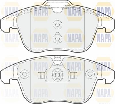 NAPA NBP1695 - Kit de plaquettes de frein, frein à disque cwaw.fr