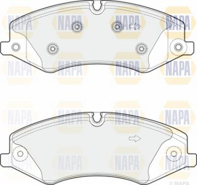 NAPA NBP1691 - Kit de plaquettes de frein, frein à disque cwaw.fr