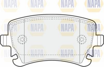 NAPA NBP1698 - Kit de plaquettes de frein, frein à disque cwaw.fr