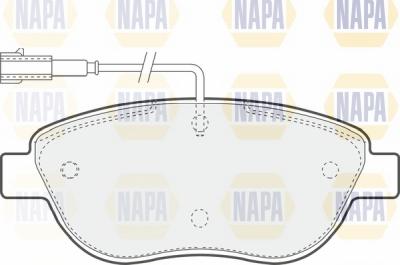 NAPA NBP1693 - Kit de plaquettes de frein, frein à disque cwaw.fr