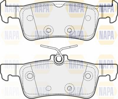 NAPA NBP1644 - Kit de plaquettes de frein, frein à disque cwaw.fr