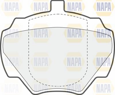 NAPA NBP1656 - Kit de plaquettes de frein, frein à disque cwaw.fr