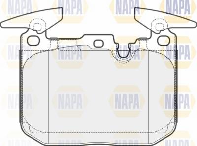 NAPA NBP1608 - Kit de plaquettes de frein, frein à disque cwaw.fr