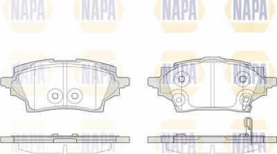 NAPA NBP1685 - Kit de plaquettes de frein, frein à disque cwaw.fr