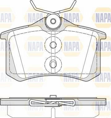 NAPA NBP1683 - Kit de plaquettes de frein, frein à disque cwaw.fr