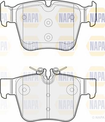 NAPA NBP1635 - Kit de plaquettes de frein, frein à disque cwaw.fr