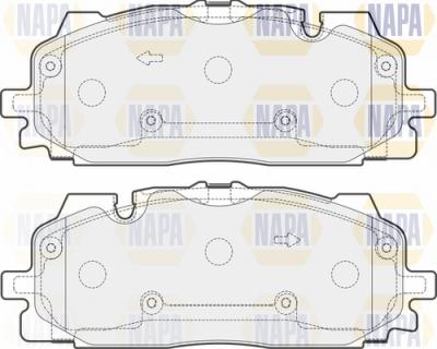 NAPA NBP1638 - Kit de plaquettes de frein, frein à disque cwaw.fr