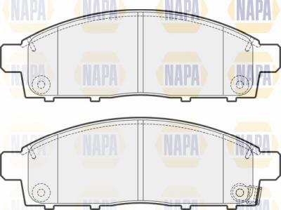 NAPA NBP1629 - Kit de plaquettes de frein, frein à disque cwaw.fr