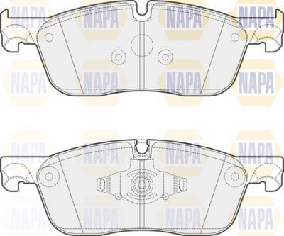 NAPA NBP1625 - Kit de plaquettes de frein, frein à disque cwaw.fr