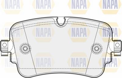 NAPA NBP1628 - Kit de plaquettes de frein, frein à disque cwaw.fr