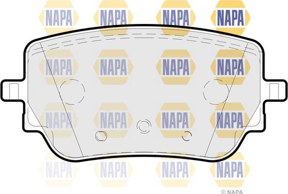 NAPA NBP1679 - Kit de plaquettes de frein, frein à disque cwaw.fr