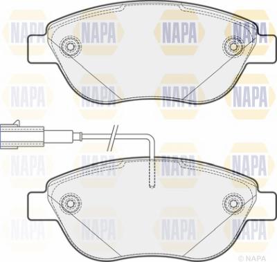 NAPA NBP1099 - Kit de plaquettes de frein, frein à disque cwaw.fr