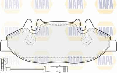 NAPA NBP1044 - Kit de plaquettes de frein, frein à disque cwaw.fr