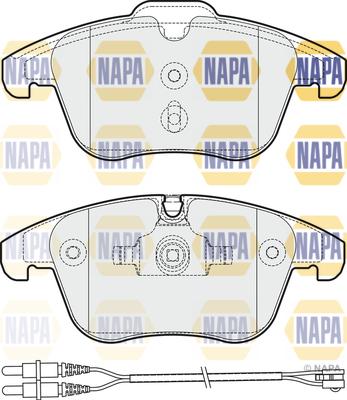 NAPA NBP1043 - Kit de plaquettes de frein, frein à disque cwaw.fr