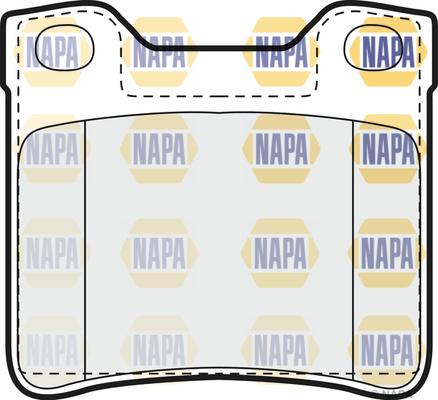 NAPA NBP1057 - Kit de plaquettes de frein, frein à disque cwaw.fr