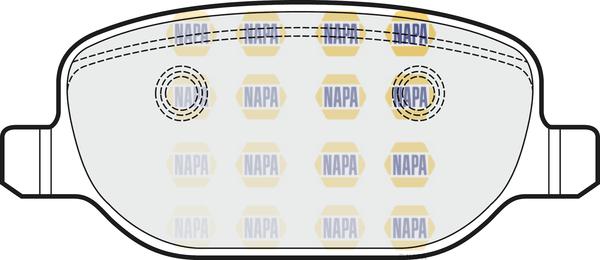 NAPA NBP1064 - Kit de plaquettes de frein, frein à disque cwaw.fr