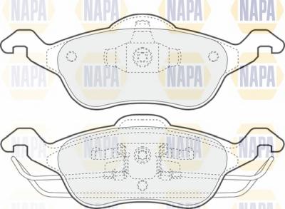 NAPA NBP1006 - Kit de plaquettes de frein, frein à disque cwaw.fr