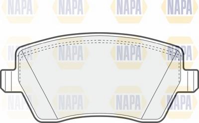 NAPA NBP1001 - Kit de plaquettes de frein, frein à disque cwaw.fr