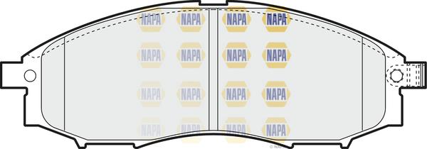 NAPA NBP1008 - Kit de plaquettes de frein, frein à disque cwaw.fr