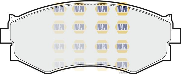 NAPA NBP1084 - Kit de plaquettes de frein, frein à disque cwaw.fr