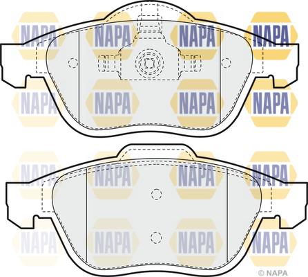 NAPA NBP1086 - Kit de plaquettes de frein, frein à disque cwaw.fr