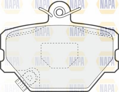 NAPA NBP1083 - Kit de plaquettes de frein, frein à disque cwaw.fr