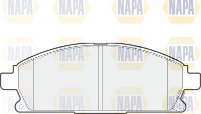 NAPA NBP1087 - Kit de plaquettes de frein, frein à disque cwaw.fr