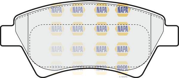 NAPA NBP1039 - Kit de plaquettes de frein, frein à disque cwaw.fr