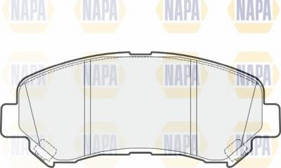 NAPA NBP1034 - Kit de plaquettes de frein, frein à disque cwaw.fr