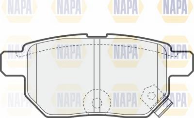 NAPA NBP1036 - Kit de plaquettes de frein, frein à disque cwaw.fr