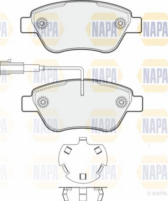 NAPA NBP1030 - Kit de plaquettes de frein, frein à disque cwaw.fr