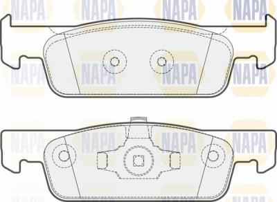 NAPA NBP1024 - Kit de plaquettes de frein, frein à disque cwaw.fr