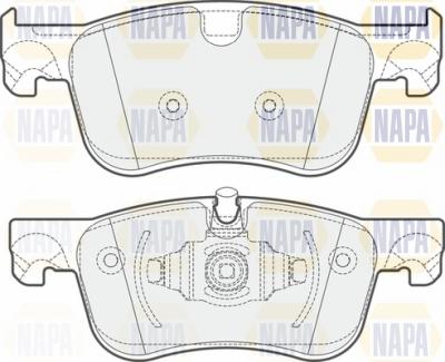 NAPA NBP1025 - Kit de plaquettes de frein, frein à disque cwaw.fr