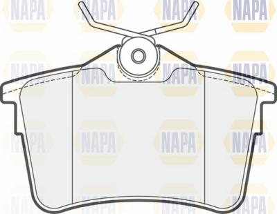 NAPA NBP1026 - Kit de plaquettes de frein, frein à disque cwaw.fr