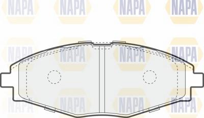 NAPA NBP1079 - Kit de plaquettes de frein, frein à disque cwaw.fr