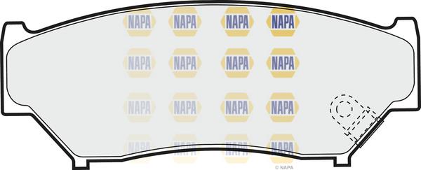 NAPA NBP1075 - Kit de plaquettes de frein, frein à disque cwaw.fr