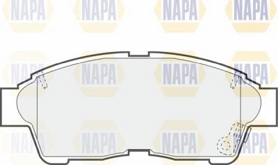 NAPA NBP1076 - Kit de plaquettes de frein, frein à disque cwaw.fr