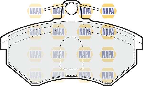 NAPA NBP1078 - Kit de plaquettes de frein, frein à disque cwaw.fr