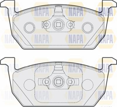 NAPA NBP1072 - Kit de plaquettes de frein, frein à disque cwaw.fr