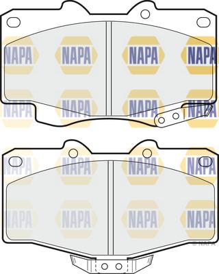 NAPA NBP1196 - Kit de plaquettes de frein, frein à disque cwaw.fr