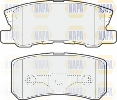 NAPA NBP1191 - Kit de plaquettes de frein, frein à disque cwaw.fr