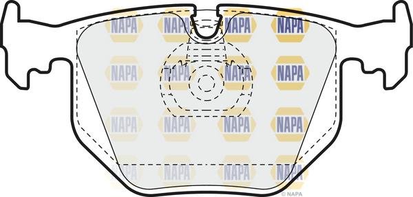 NAPA NBP1193 - Kit de plaquettes de frein, frein à disque cwaw.fr