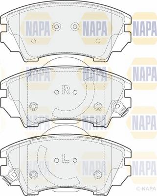 NAPA NBP1192 - Kit de plaquettes de frein, frein à disque cwaw.fr